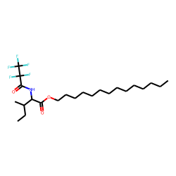 l-Isoleucine, n-pentafluoropropionyl-, tetradecyl ester