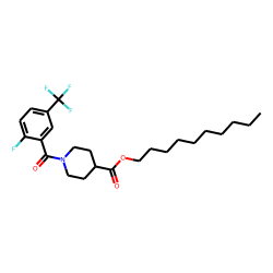 Isonipecotic acid, N-(2-fluoro-5-trifluoromethylbenzoyl)-, decyl ester