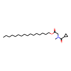 Sarcosine, N-cyclopropylcarbonyl-, hexadecyl ester