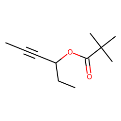 2,2-Dimethylpropanoic acid, hex-4-yn-3-yl ester