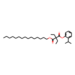 Diethylmalonic acid, 2-isopropylphenyl pentadecyl ester