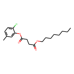 Succinic acid, 2-chloro-5-methylphenyl octyl ester