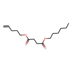 Succinic acid, hexyl pent-4-enyl ester