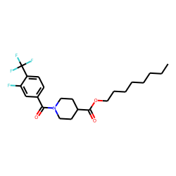 Isonipecotic acid, N-(3-fluoro-4-trifluoromethylbenzoyl)-, octyl ester