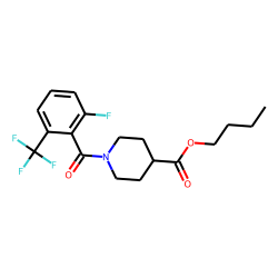 Isonipecotic acid, N-(2-fluoro-6-trifluoromethylbenzoyl)-, butyl ester