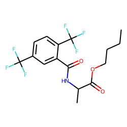 D-Alanine, N-(2,5-ditrifluoromethylbenzoyl)-, butyl ester