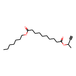 Sebacic acid, but-3-yn-2-yl heptyl ester