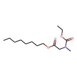 Glycine, N-methyl-N-ethoxycarbonyl-, octyl ester