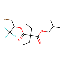 Diethylmalonic acid, 1-bromo-3,3,3-trifluoroprop-2-yl isobutyl ester