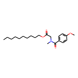 Sarcosine, N-(4-methoxybenzoyl)-, decyl ester