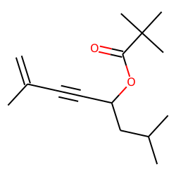 2,2-Dimethylpropanoic acid, 2,7-dimethyloct-7-en-5-yn-4-yl ester