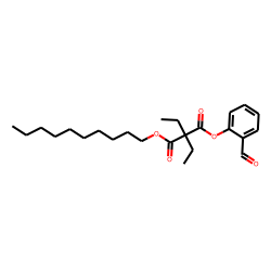 Diethylmalonic acid, decyl 2-formylphenyl ester