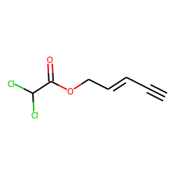 Dichloroacetic acid, pent-2-en-4-ynyl ester