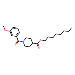Isonipecotic acid, N-(3-methoxybenzoyl)-, octyl ester