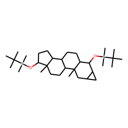 2«alpha»,3«alpha»-cyclopropane-5«alpha»-androstan-4.«alpha»,17«beta»-diol, bisTBDMS