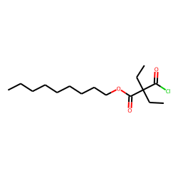 Diethylmalonic acid, monochloride, nonyl ester