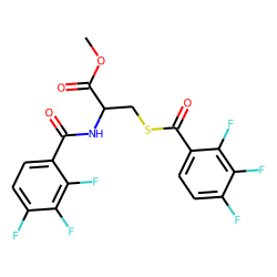 l-Cysteine, N,S-bis(2,3,4-trifluorobenzoyl)-, methyl ester