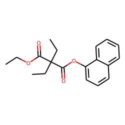 Diethylmalonic acid, 1-naphthyl ethyl ester