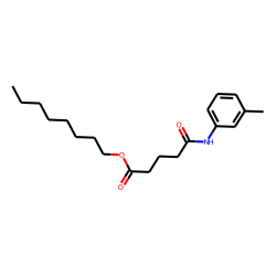 Glutaric acid, monoamide, N-(3-methylphenyl)-, octyl ester