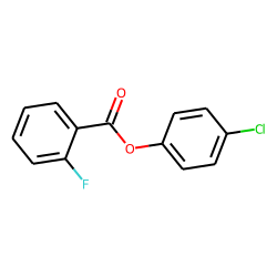 2-Fluorobenzoic acid, 4-chlorophenyl ester