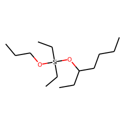 Silane, diethyl(3-heptyloxy)propoxy-