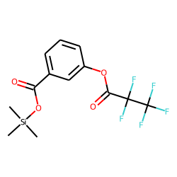 Benzoic acid, 3-pentafluoropropionyloxy-, trimethylsilyl ester