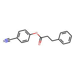 3-Phenylpropionic acid, 4-cyanophenyl ester