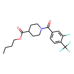 Isonipecotic acid, N-(3-fluoro-4-trifluoromethylbenzoyl)-, butyl ester