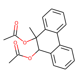 cis-Phenanthrene, 9,10-dihydro-9-methyl-9,10-diol, diacetate