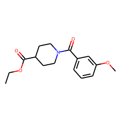 Isonipecotic acid, N-(3-methoxybenzoyl)-, ethyl ester