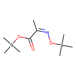 Pyruvic acid oxime, bis(trimethylsilyl)- deriv.