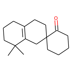 Spiro[8,8-dimethyl-1,2,3,4,5,6,7,8-octahydronaphthalene-2,2'-cyclohexanone-1]