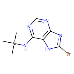 Purine, 6-amino-8-bromo, TMS