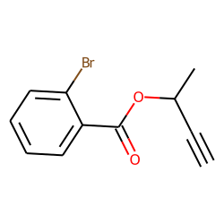 2-Bromobenzoic acid, but-3-yn-2-yl ester