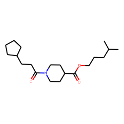 Isonipecotic acid, N-(3-cyclopentylpropionyl)-, isohexyl ester