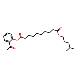 Sebacic acid, 2-acetylphenyl isohexyl ester