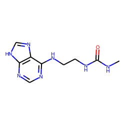 Urea, 1-methyl, 3-[9h-purin-6-ylaminoethyl]-
