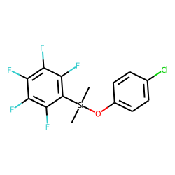 4-Chloro-1-dimethyl(pentafluorophenyl)silyloxybenzene