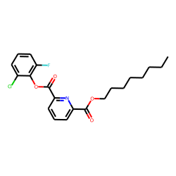 2,6-Pyridinedicarboxylic acid, 2-chloro-6-fluorophenyl octyl ester