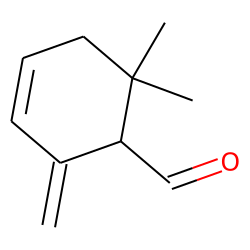 2-methylene-6,6-dimethylcyclohex-3-ene-1-carboxaldehyde