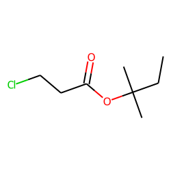 Propanoic acid, 3-chloro, 1,1-dimethylpropyl ester