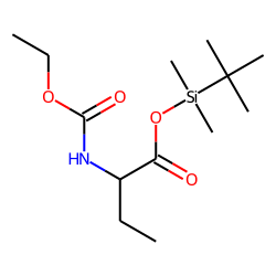 «alpha»-Aminobutyruc acid, ethoxycarbonylated, TBDMS