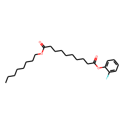 Sebacic acid, 2-fluorophenyl octyl ester