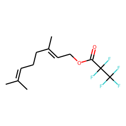 Geraniol, pentafluoropropionate