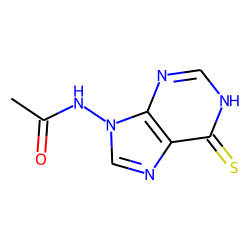 Acetamide, n-[9h-purin-6(1h)-thione-9-yl]-