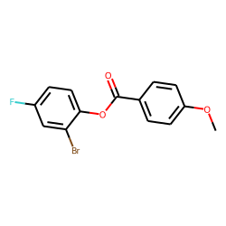 p-Methoxybenzoic acid, 2-bromo-4-fluorophenyl ester