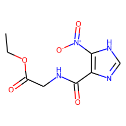 Acetic acid, 5-nitroimidazole-4-carboxamido-, ethyl ester