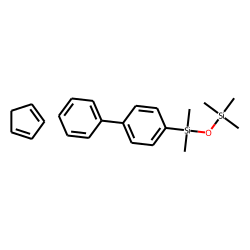 1-Cyclopentadienyl-3-(p-biphenylyl)-1,1,3,3-tetramethyl disiloxane