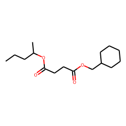 Succinic acid, cyclohexylmethyl 2-pentyl ester