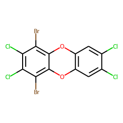 Dibenzodioxin, 1,4-dibromo-, 2,3,7,8-tetrachloro-